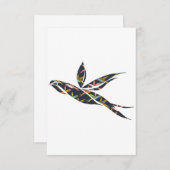 Flying swallow kaart (Voorkant / Achterkant)