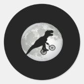 FLYING T-REX RONDE STICKER (Voorkant)