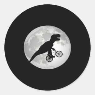 FLYING T-REX RONDE STICKER