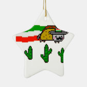 Flying Taco Cat Keramisch Ornament (Rechts)