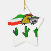 Flying Taco Cat Keramisch Ornament (Links)