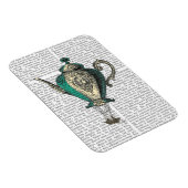 Flying Teapot 1 Green and Yellow Magneet (Rechterzijde)