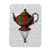 Flying Teapot 2 Red en Green Magneet (Verticaal)