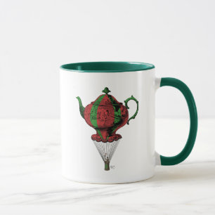 Flying Teapot 2 Red en Green Mok