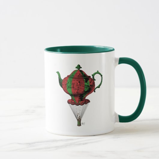Flying Teapot 2 Red en Green Mok (Rechts)