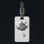 Flying Teapot 3 Blue and Yellow Bagagelabel<br><div class="desc">Keuken en Bath</div>