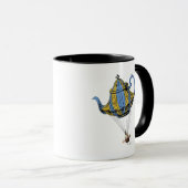 Flying Teapot 3 Blue and Yellow Mok (Voorkant rechts)