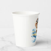 Flying Teddy Bear-Baby shower Papieren Bekers (Rechts)