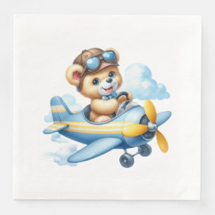 Flying Teddy Bear-Baby shower Servet