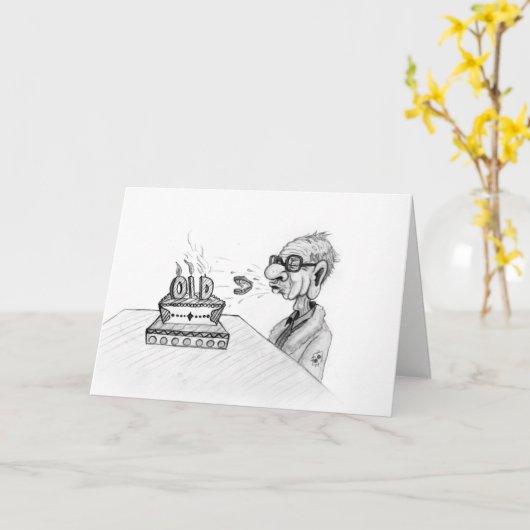 Flying Teeth Verjaardag Kaart (Gele Bloem)