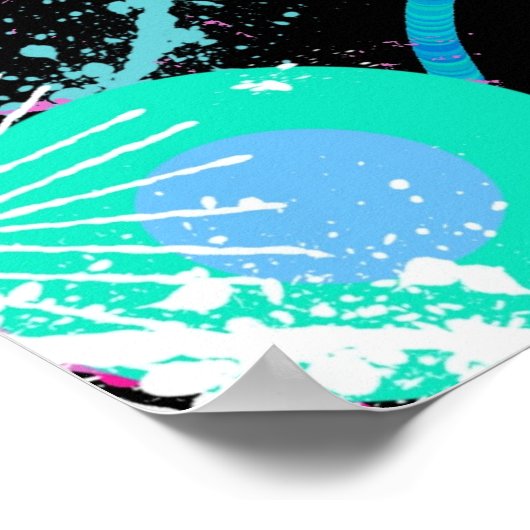 Flying Through Space: A Maximalist Abstract  Poster (Hoek)