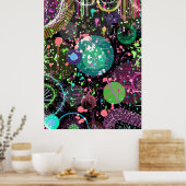 Flying Through Space: A Maximalist Abstract  Poster (Keuken)