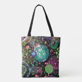 Flying Through Space: A Maximalist Abstract  Tote Bag (Achterkant)