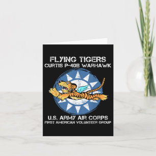Flying Tigers Curtis P-40b Warhawk World War 2 Air Kaart