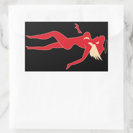 Flying Tigers - Hell's Angel Rechthoekige Sticker (Tas)