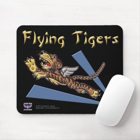 Flying Tigers Logo Mousepad Muismat (Met muis)