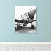 Flying Tigers P-40 Warhawk, 1941 Canvas Afdruk (Insitu (Houten vloer))