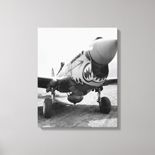 Flying Tigers P-40 Warhawk, 1941 Canvas Afdruk (Voorkant)