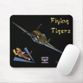 Flying Tigers P-40B Warhawk Mousepad Muismat (Met muis)