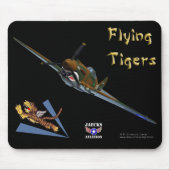 Flying Tigers P-40B Warhawk Mousepad Muismat (Voorkant)