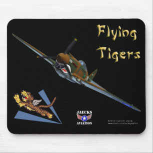Flying Tigers P-40B Warhawk Mousepad Muismat
