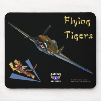 Flying Tigers P-40B Warhawk Mousepad Muismat