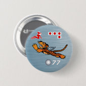 Flying Tigers WWII Nose Art Ronde Button 5,7 Cm (Voorkant /achterkant)