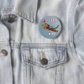 Flying Tigers WWII Nose Art Ronde Button 5,7 Cm (In situ)