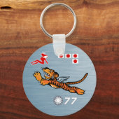 Flying Tigers WWII Nose Art Sleutelhanger (Voorkant)