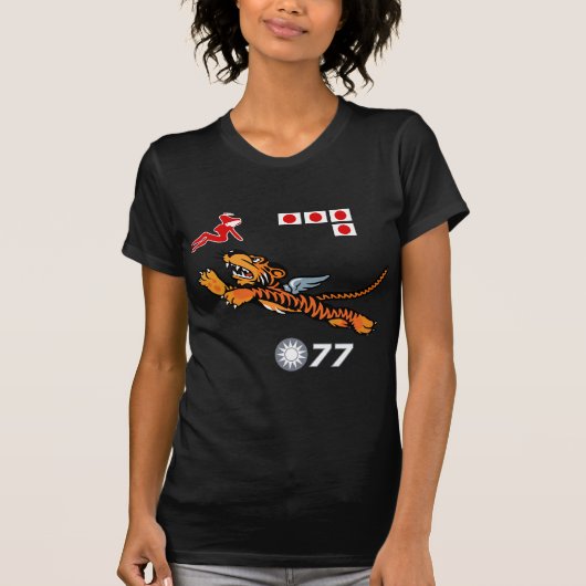 Flying Tigers WWII Nose Art T-shirt (Voorkant)