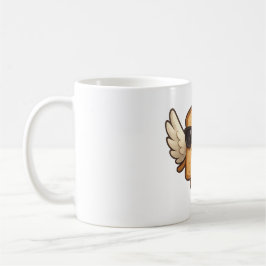 Flying Toast with Wings Cute Cartoon Illustration Koffiemok