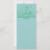 Flying Tortelduifjes bruiloft uitnodiging (Achterkant)