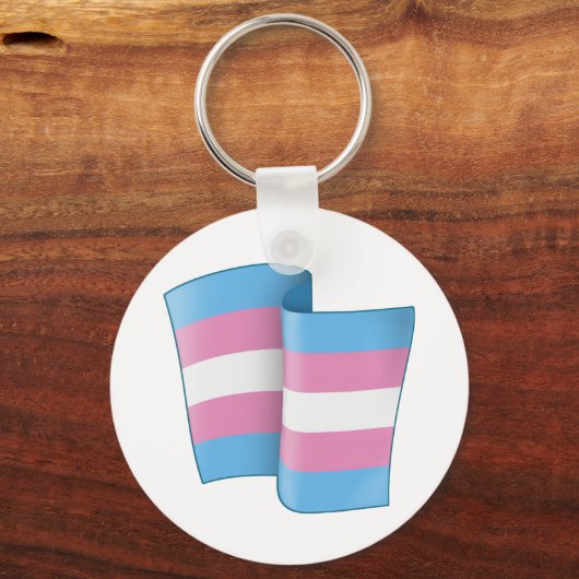 Flying Trans Pride Sleutelhanger (Voorkant)