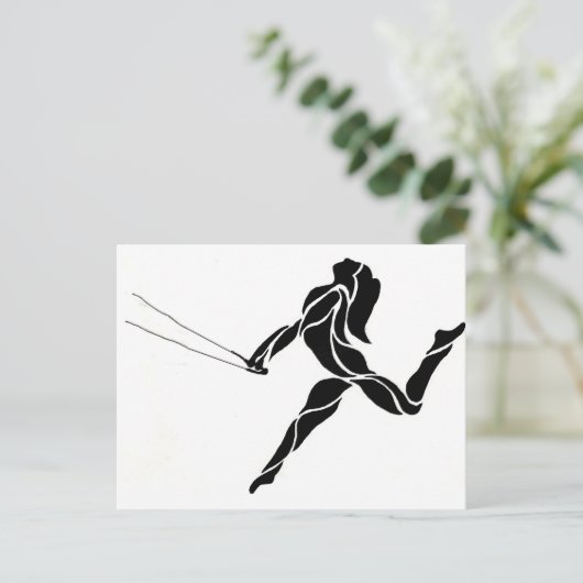 Flying Trapeze stijl Briefkaart (Staand voorkant)