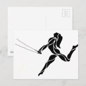 Flying Trapeze stijl Briefkaart (Voorkant / Achterkant)