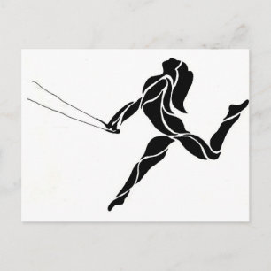 Flying Trapeze stijl Briefkaart