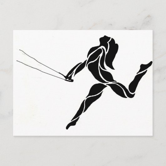 Flying Trapeze stijl Briefkaart (Voorkant)
