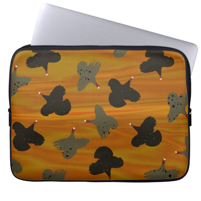 Flying Turkey Sunset Laptop Sleeve (Voorkant)
