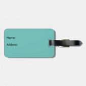 Flying Turquoise Dragonfly Bagagelabel (Achterkant horizontaal)