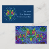 Flying Turtle Business Card Template Visitekaartje (Voorkant / Achterkant)