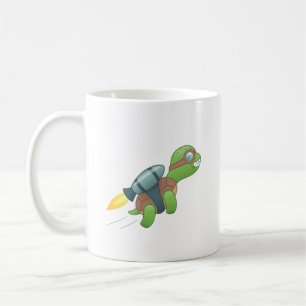 Flying Turtle with a Jetpack Koffiemok