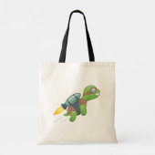 Flying Turtle with a Jetpack Tote Bag (Achterkant)