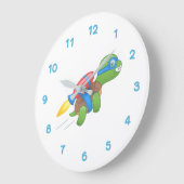 Flying Turtle with a Red Jetpack Grote Klok (Hoek)