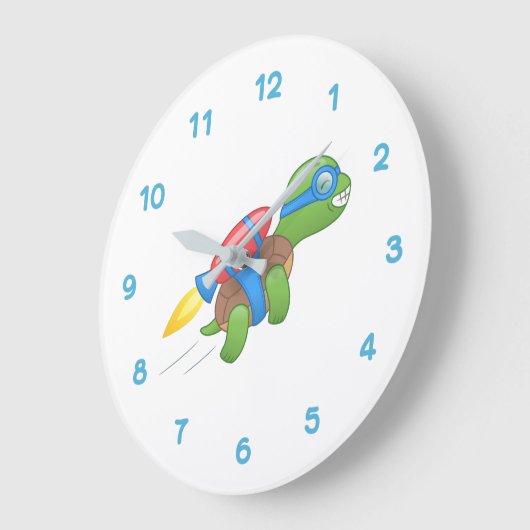 Flying Turtle with a Red Jetpack Grote Klok (Hoek)