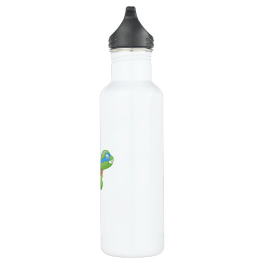 Flying Turtle with a Red Jetpack Waterfles (Rechts)