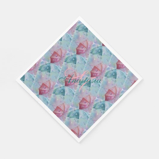 FLYING UMBRELLAS MONOGRAM PARTIJ SERVETTEN (Hoek)