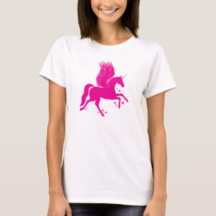 Flying Unicorn, Pegacorn, in Silhouette T-shirt