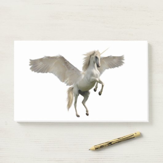 Flying Unicorn Post-it® Notes (Op bureau)
