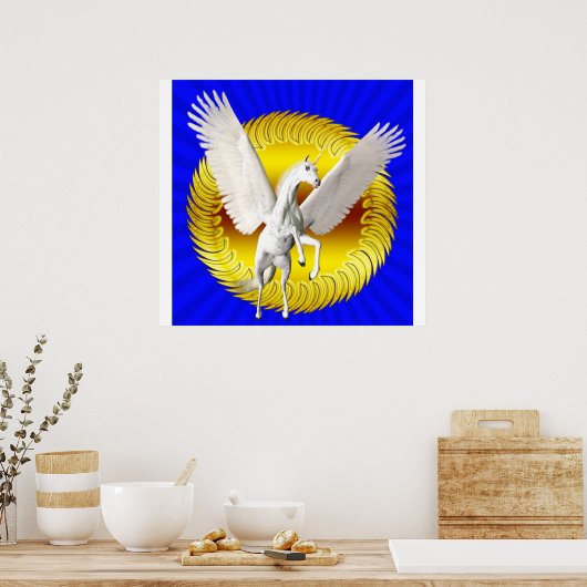 FLYING UNICORN POSTER (Keuken)