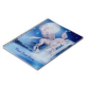 Flying Unicorn Waterfall gepersonaliseerd Notitieboek (Linkerzijde)